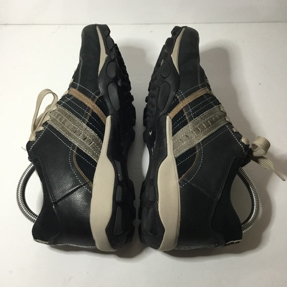 Skechers Men’s Urban Tread Angelino Casual Black Leather Sneakers Size 9 NWOB - Picture 4 of 8